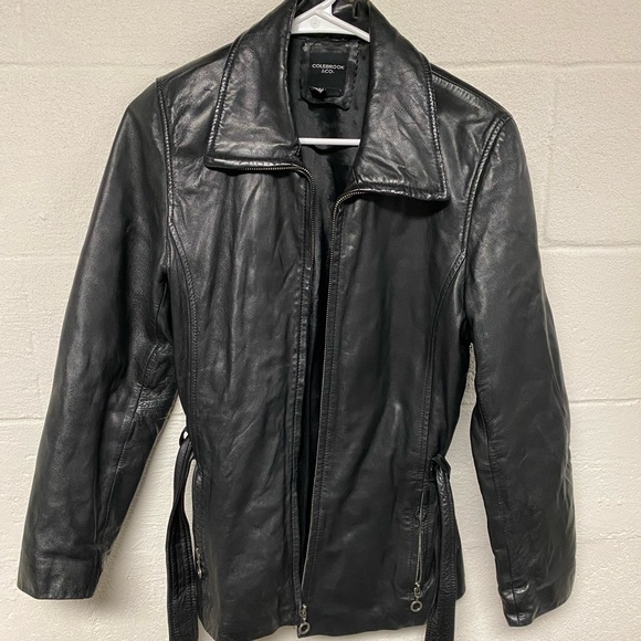 Colebrook & Co Jackets & Coats Colebrook Company Black Leather
